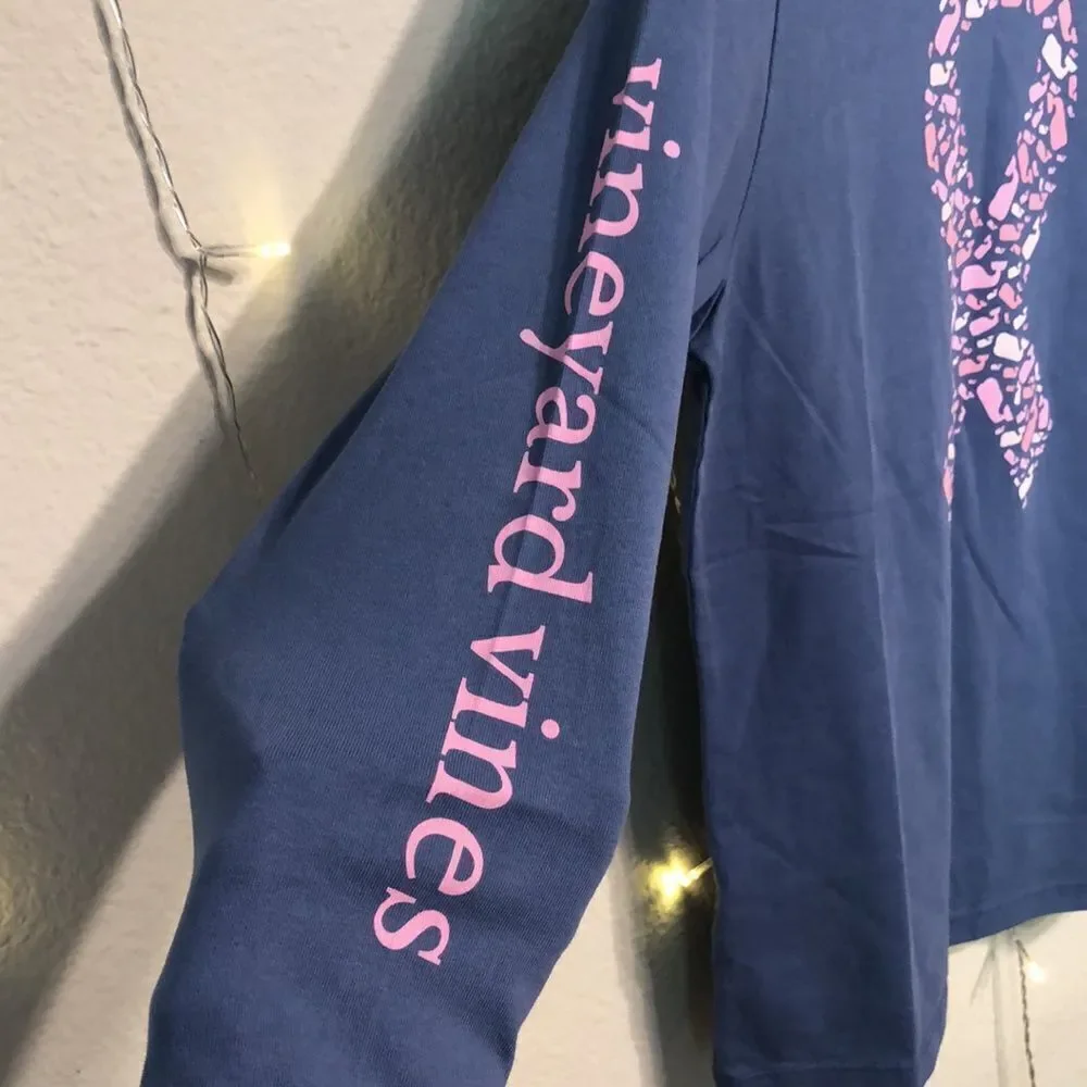 NWT Vineyard Vines 🐳 Kids Limited Edition Breast Cancer Awareness Shirt